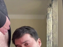 Boy bj's nosey married dude's fuck-stick during his lunch break