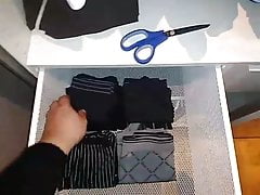 Sissy Julia- Saying goodbye to her male underwear, Part 1