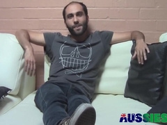 Australian Hairy Hunk Taylor Strokes His Throbbing Dick