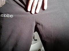 quick bear masturbation in the bathroom